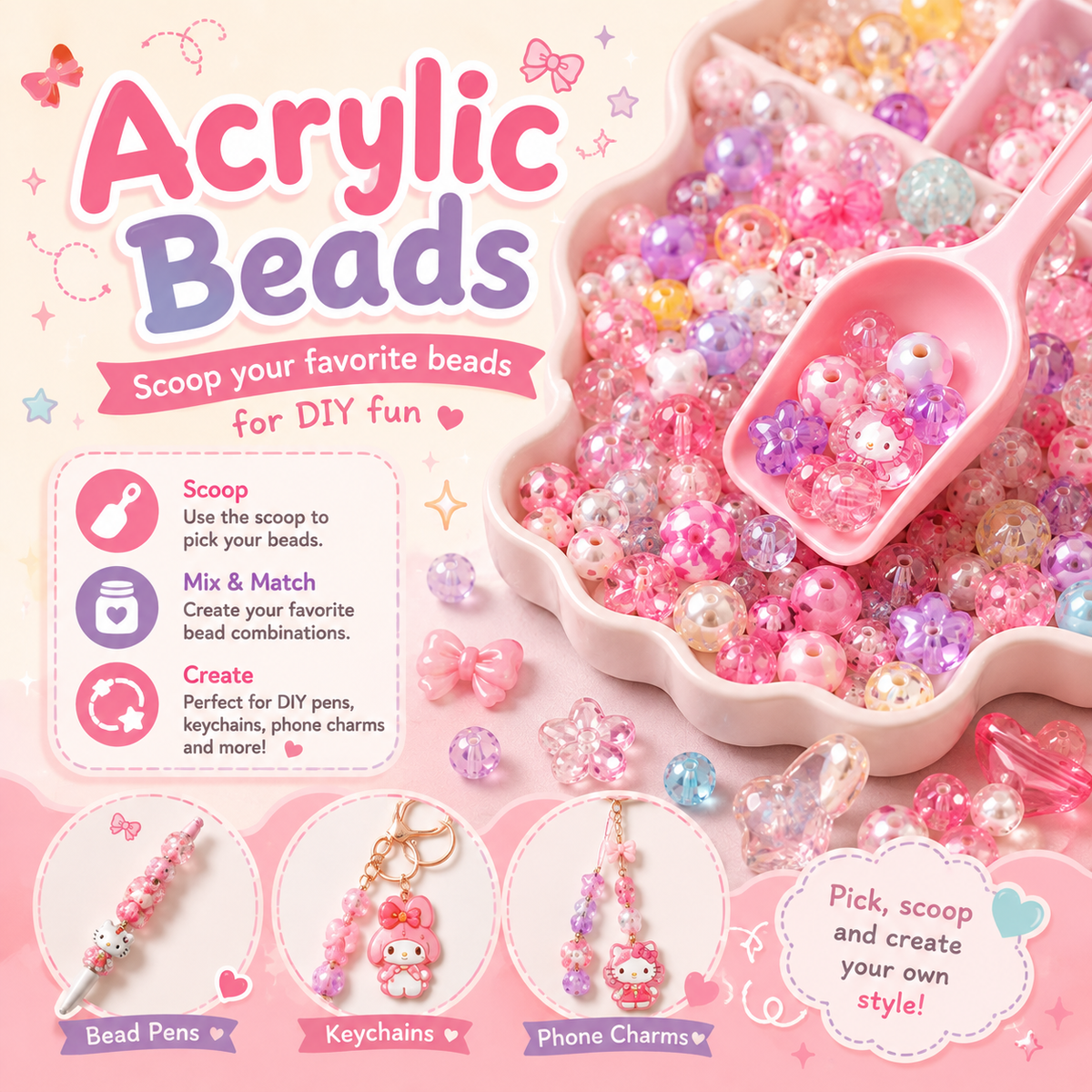 Acrylic Beads
